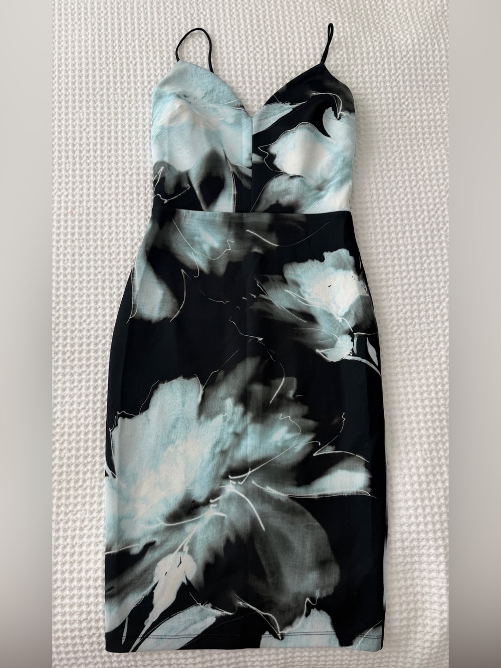 ASOS Floral Midi Scuba Dress Womens US 6